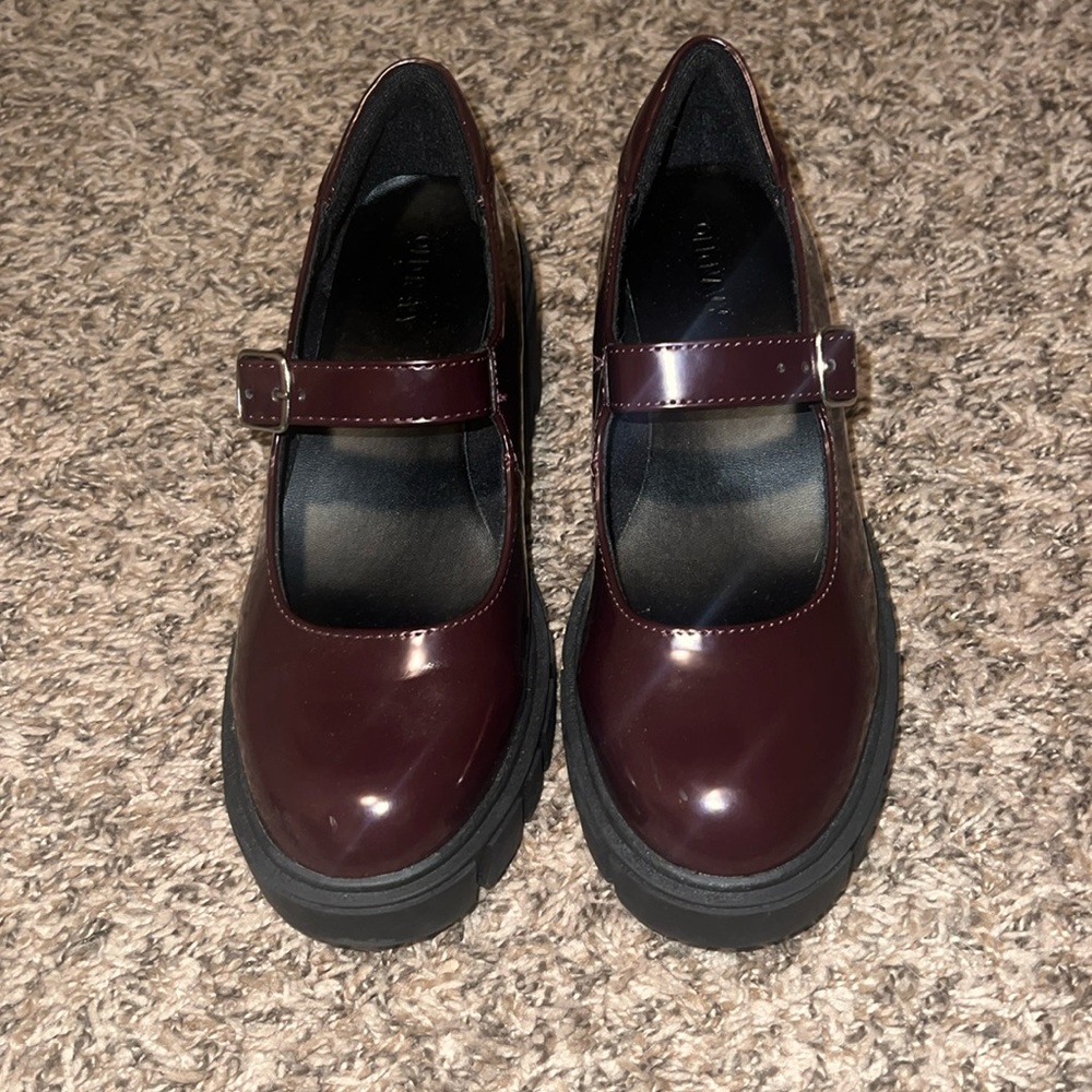 Maroon loafers from old navy